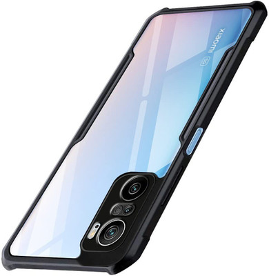 Aaralhub Front & Back Case for Mi 11X Mi 11X Pro(Transparent, Black, Camera Bump Protector)