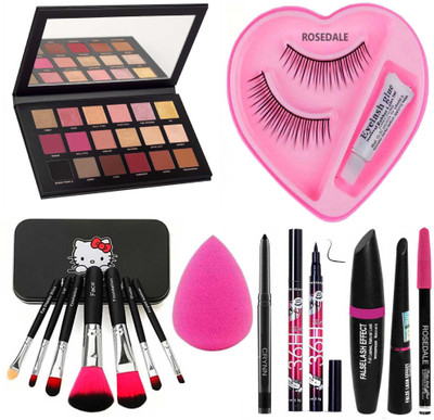 Crynn Smudge Proof Kajal & Studio Pro Ultra Beauty Blender Sponge Puff & 3in1 Yanqina 36H Black Eyeliner Mascara Eyebrow Pencil & Rose Gold Remasstered Glazed Eyeshadow Palette & Set of 7 Glazed Makeup Brush & Professional 5 Makeup Brush(9 Items in the set) Crynn Smudge Proof Kajal & Studio Pro Ultra Beauty Blender Sponge Puff & 3in1 Yanqina 36H Black Eyeliner Mascara Eyebrow Pencil & Rose Gold Remasstered Glazed Eyeshadow Palette & Set of 7 Glazed Makeup Brush & Professional 5 Makeup Brush(9 Items in the set)