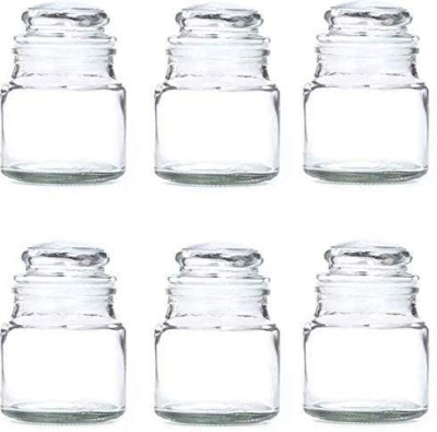 KANDARPURIA Glass Honey Jar  - 150 ml(Pack of 6, Clear)