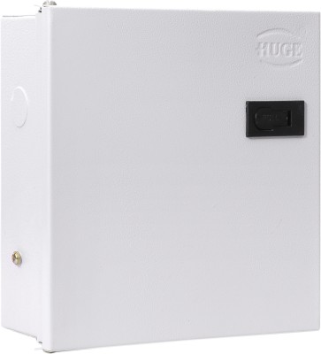 Huge 8 Way SPN MCB Box, Double Door MCB Distribution Board, Iron, Off White Distribution Board