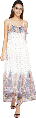 TSM Women Gown White Maxi/Full Length Dress