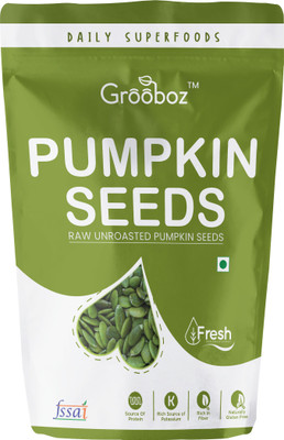 Grooboz Premium Raw Pumpkin Seeds Loaded with Protein and Fibre Rich Superfood for Boost Immunity seed for Eating Pumpkin Seeds(1 kg) Grooboz Premium Raw Pumpkin Seeds Loaded with Protein and Fibre Rich Superfood for Boost Immunity seed for Eating Pumpkin Seeds(1 kg)