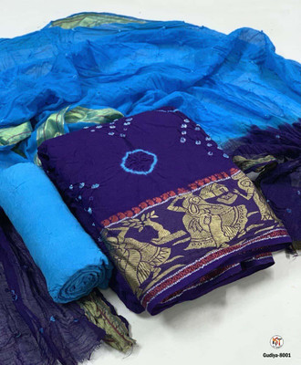 Irkal fab Cotton Blend Printed Salwar Suit Material