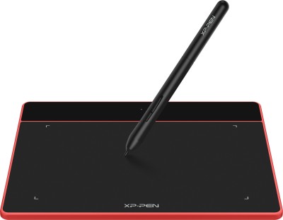 XP Pen Deco Fun S 8192 Levels Pressure Sensitivity 6.3 x 4 inch Graphics Tablet(Red, Connectivity - USB)