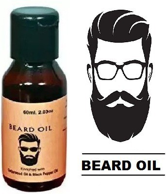 MYEONG Beard Oil Grow Beard Thicker & More Full Thicken Hair Beard Oil Hair Oil(60 ml)