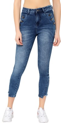 Gods Club Skinny Women Dark Blue Jeans