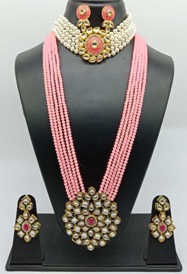 CATALYST Alloy Copper Pink Jewellery Set(Pack of 1)