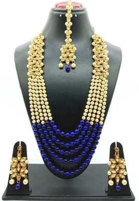 CATALYST Alloy Gold-plated Blue Jewellery Set(Pack of 1)