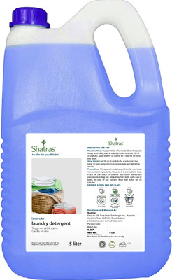 Shatras Liquid Detergent 5L, Suitable for top load detergent and front load liquid detergent, Wash Detergent for Machine and Hand Wash Lavender Liquid Detergent(5 L)