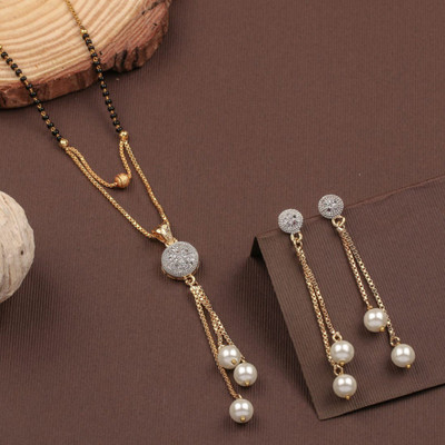 Bright STYLE Alloy Gold-plated Multicolor Jewellery Set(Pack of 1)