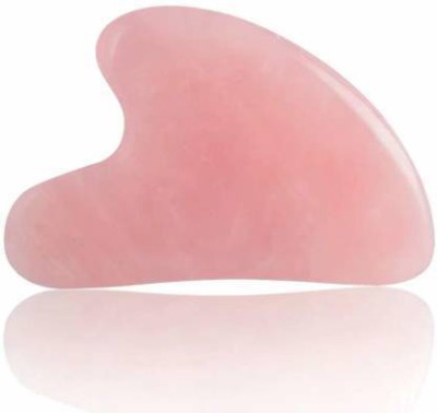 Techpro GUA SHA ROSE 06 Techpro Natural Crystal Stone Massage Rose Gua Sha Facial Massage Wand Jade Healing Equipment For Skin Therapy SPA Treatment Massage and Relaxation for Body, Face, Neck Massager(Rose Quartz)