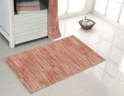 riviera Polyester Bathroom Mat(Coral, Medium)