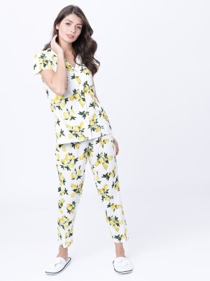 Tokyo Talkies Women Printed Multicolor Night Suit Set