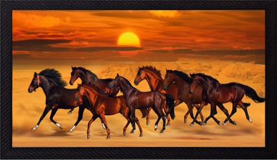 Bhawana Creation Digital Reprint 8 inch x 12 inch Painting(With Frame)