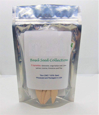 Biosnyg Seed Collection - 7 of Our Most Tasty Basil Seeds - Non-GMO 5gm Seeds Seed(5 g)