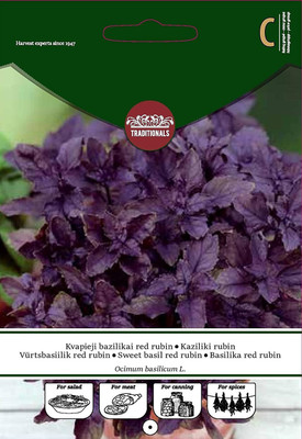 WILLVINE ™Sweet Basil RED Rubin Seed(1000 per packet)