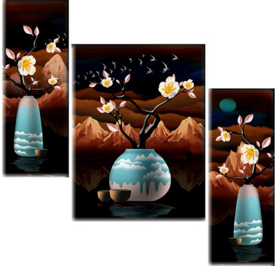 Set of 3 Panel Fine Art Print(12 inch X 18 inch) deal from flipkart