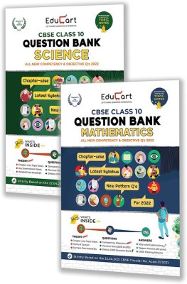 Educart Class 10 Question Bank Bundle Of CBSE Maths & Science 2021-22 Books(Paperback, Educart)
