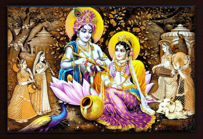 Darsh Craft Radha Govind Religious Frame