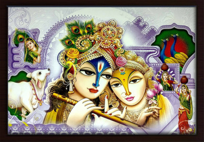 Darsh Craft Radha Govind Religious Frame