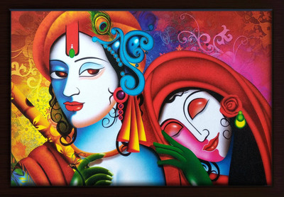 Darsh Craft Radha Krishna Religious Frame