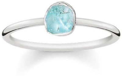 Jaipur Gemstone Blue Topaz Ring Natural Certified stone Astrological Purpose Stone Topaz Silver Plated Ring