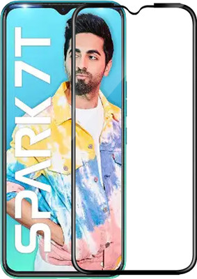 HUPSHY Edge To Edge Tempered Glass for Tecno Spark 7T(Pack of 1)
