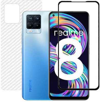 HOBBYTRONICS Front and Back Screen Guard for Realme 8, Realme 8 Pro(Pack of 1)