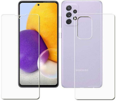 TevarSmart Front and Back Tempered Glass for Samsung Galaxy A72(Pack of 2)
