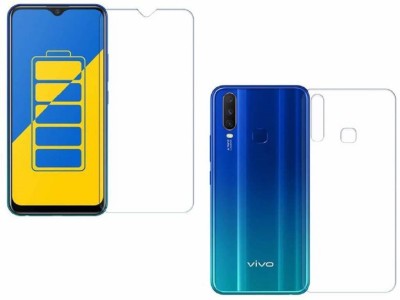 Nawab Collection Front and Back Tempered Glass for Vivo Y15(Pack of 2)