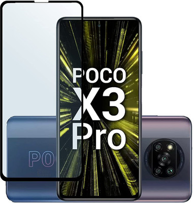 NIMMIKA ENTERPRISES Edge To Edge Tempered Glass for Poco X3 Pro D+/HD+ Tempered Glass(Pack of 1)