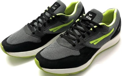 SEGA Jogging Shoes For Men(Black, Green)