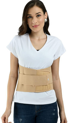 Zoi-Ortho Premium Lumbo Sacral (L.S Belt) Corset- Back Pain Belt Abdominal Belt(Beige)