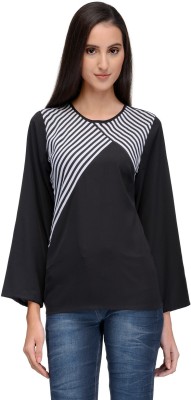 Tunic Nation Casual Full Sleeve Striped Women Multicolor Top