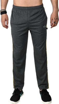 TRIZON Solid Men Grey Track Pants