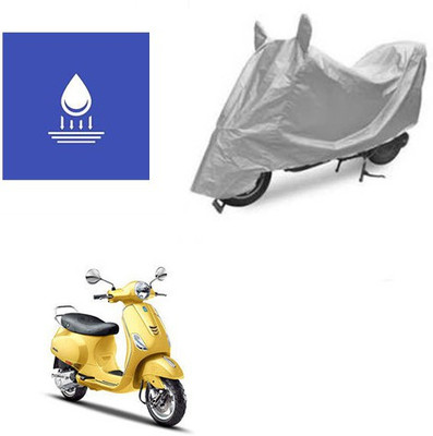 Pecko Two Wheeler Cover for Piaggio(Vespa SXL, Silver)