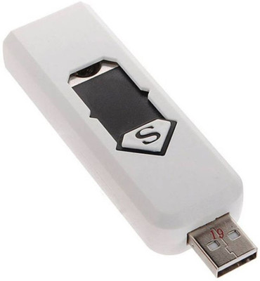 Black Camel Pen Drive Design Lighter USB Lighter White Pack of Pack of 1 Pen-Drive Design Lighter_White Cigarette Lighter(White)