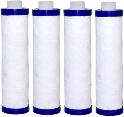 PeoME RO Pre Filter MLT Carbon Filter Cartridge For 10 Inch Housing Bowl, Pack Of 4 Pcs (White) Wound Filter Cartridge(000.5, Pack of 4)
