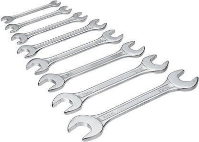 JMD Tools 8 Pcs Matte Finish Multi-Function Spanner Tool Kit/Set for Household/Plumbing Double Sided Combination Wrench(Pack of 1)