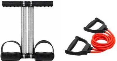 PIRENE Fitness Ab Tummy Trimmer With Pull Rope Toning Tube Ab Exerciser(Black)