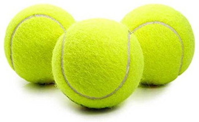 HK Sport & Toys Light Weight Rubber Tennis Ball Cricket Tennis Ball(Standard, Pack of 3, Green)