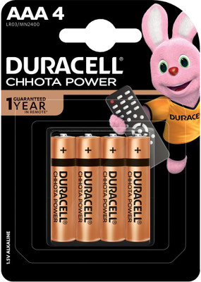 DURACELL Alkaline AAA  Chhota Power  Battery(Pack of 4)
