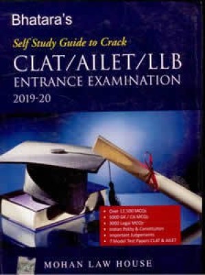 Self Study Guide To Crack Clat/Ailet/Llb Entrance Examination 2019-20(Paperback, Bhatara's)