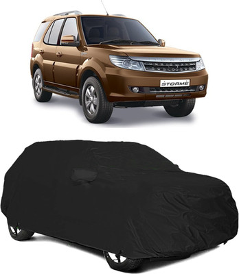 STARIE Car Cover For Tata Safari Storme (With Mirror Pockets)(Black, For 2019, 2018, 2017, 2016, 2015 Models)