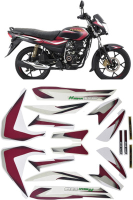 HRBull Sticker & Decal for Bike(Maroon, Multicolor)