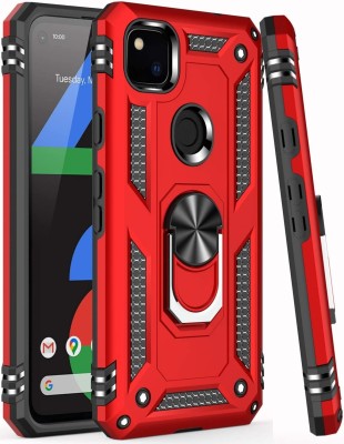 Wellpoint Back Cover for Google Pixel 4a(Red, Grip Case)