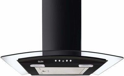 Glen 6070 Junior Black 60 cm Wall Mounted Chimney (Black 1000 CMH)