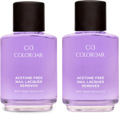COLORBAR Nail polish remover with sweet almond pack of 2 (30ml)(60 ml)