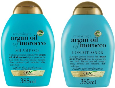 ogx Moroccan Argan Oil Shampoo + Conditioner Combo Pack(385ml x 2)(2 Items in the set)