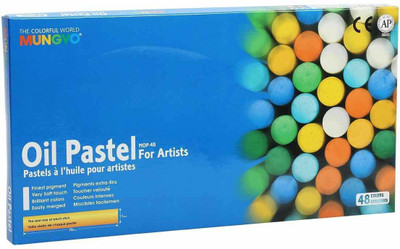 Mungyo Gallery Oil Pastels Cardboard Box (Assorted Colors, Standard) -Set of 48(Multicolor)